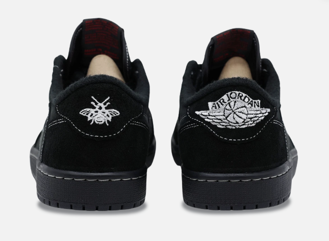 Black Low-Top Retro Street Sneakers