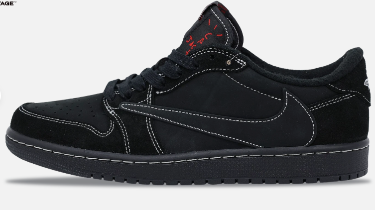 Black Low-Top Retro Street Sneakers