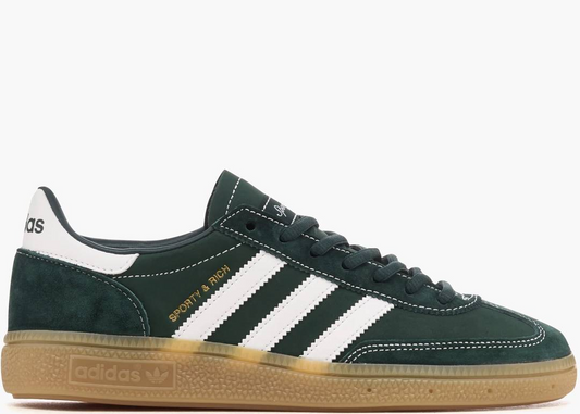 Dark Green Retro Suede Sneakers