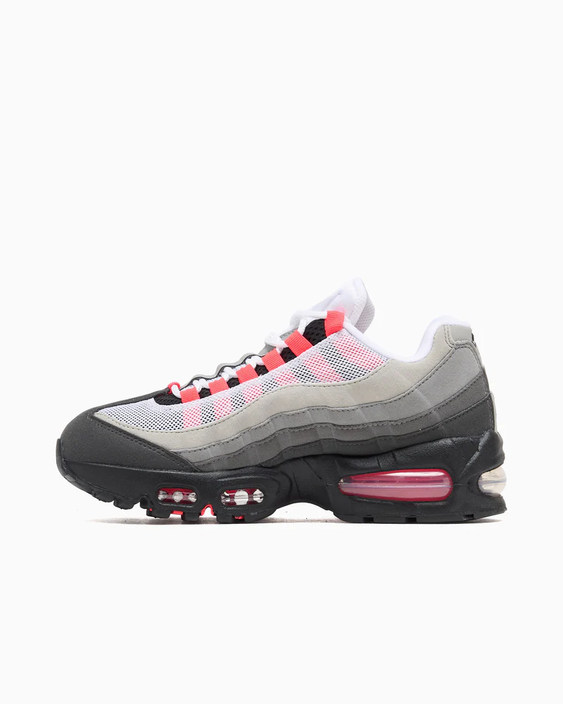 Air Max 95 Medium Ash and Solar Red