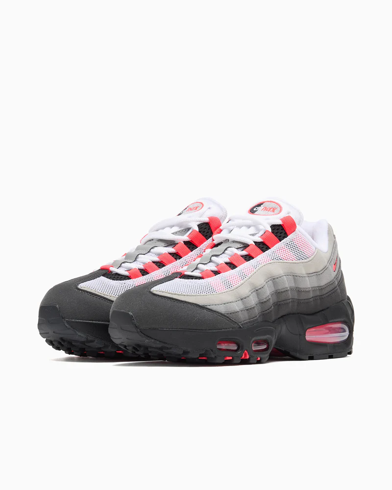 Air Max 95 Medium Ash and Solar Red