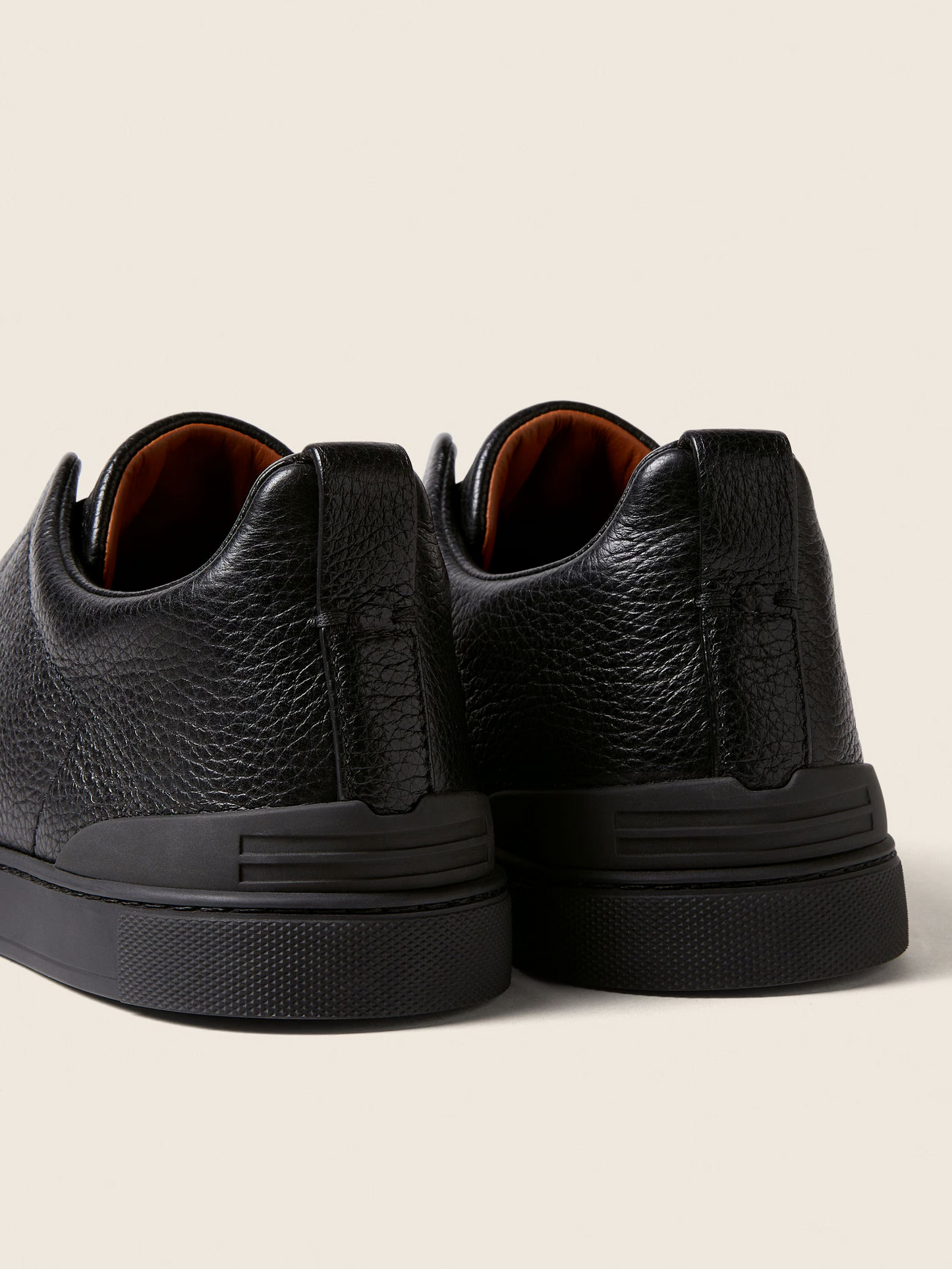 Deerskin Triple Stitch Leather Sneakers
