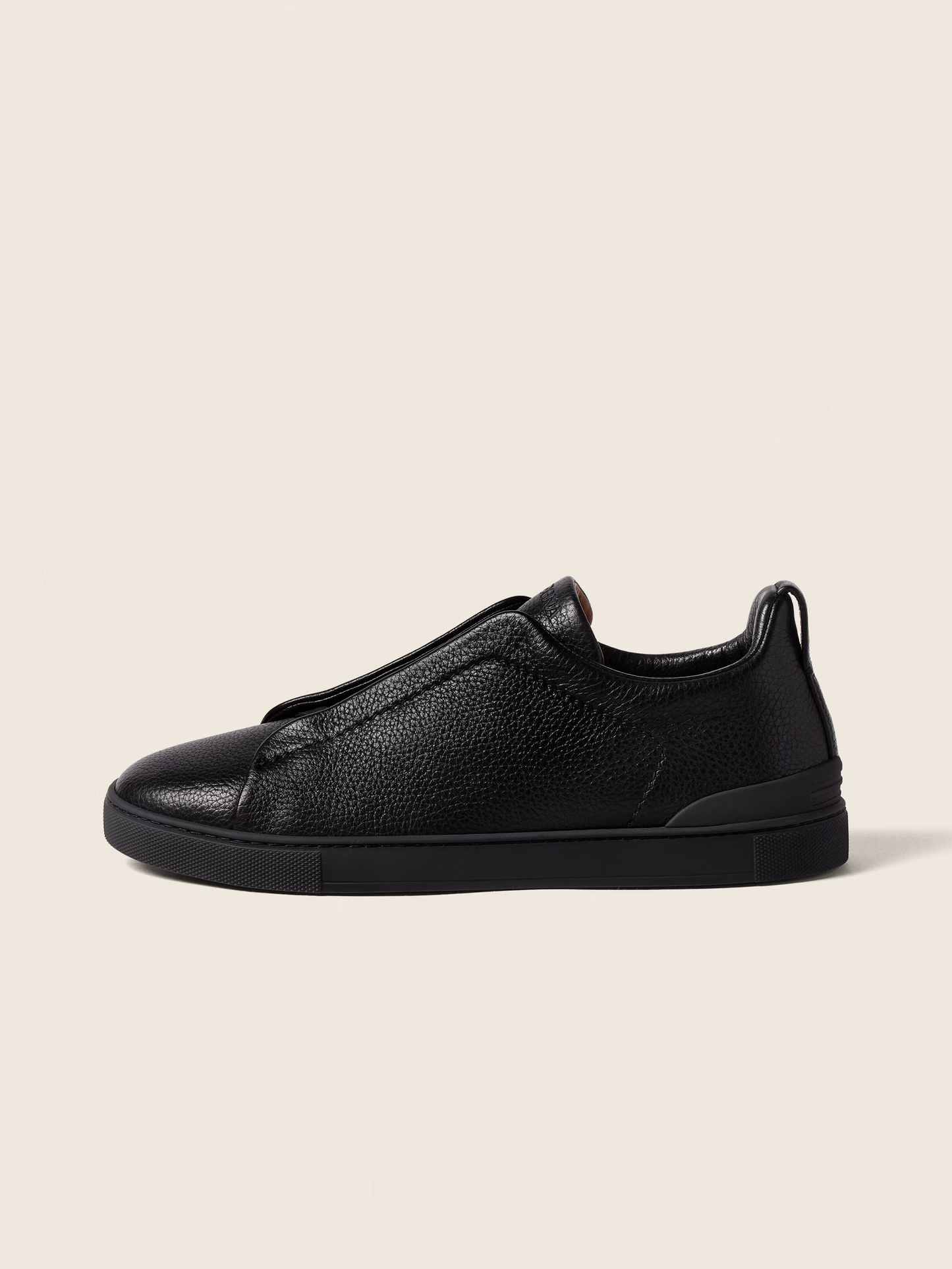 Deerskin Triple Stitch Leather Sneakers