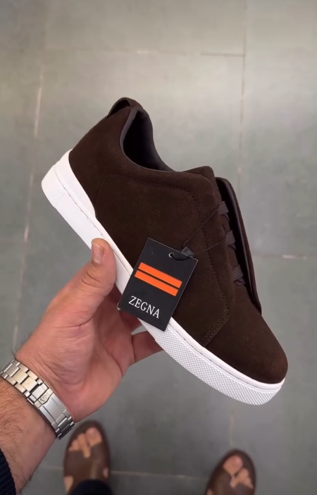 Triple Stitch Suede Sneakers
