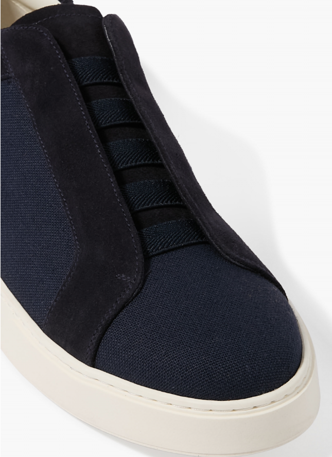 Men's Leather Sneakers in Blue for Men