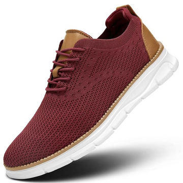 Mesh Lace-Up Casual Sneakers