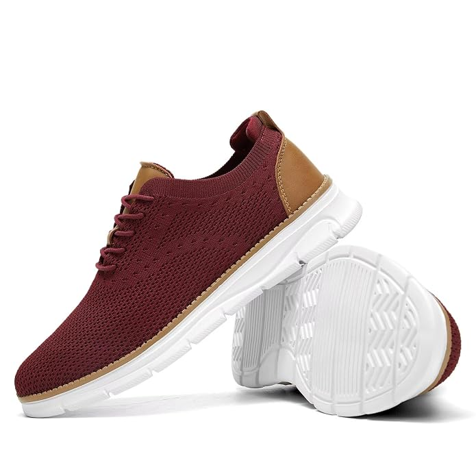 Mesh Lace-Up Casual Sneakers