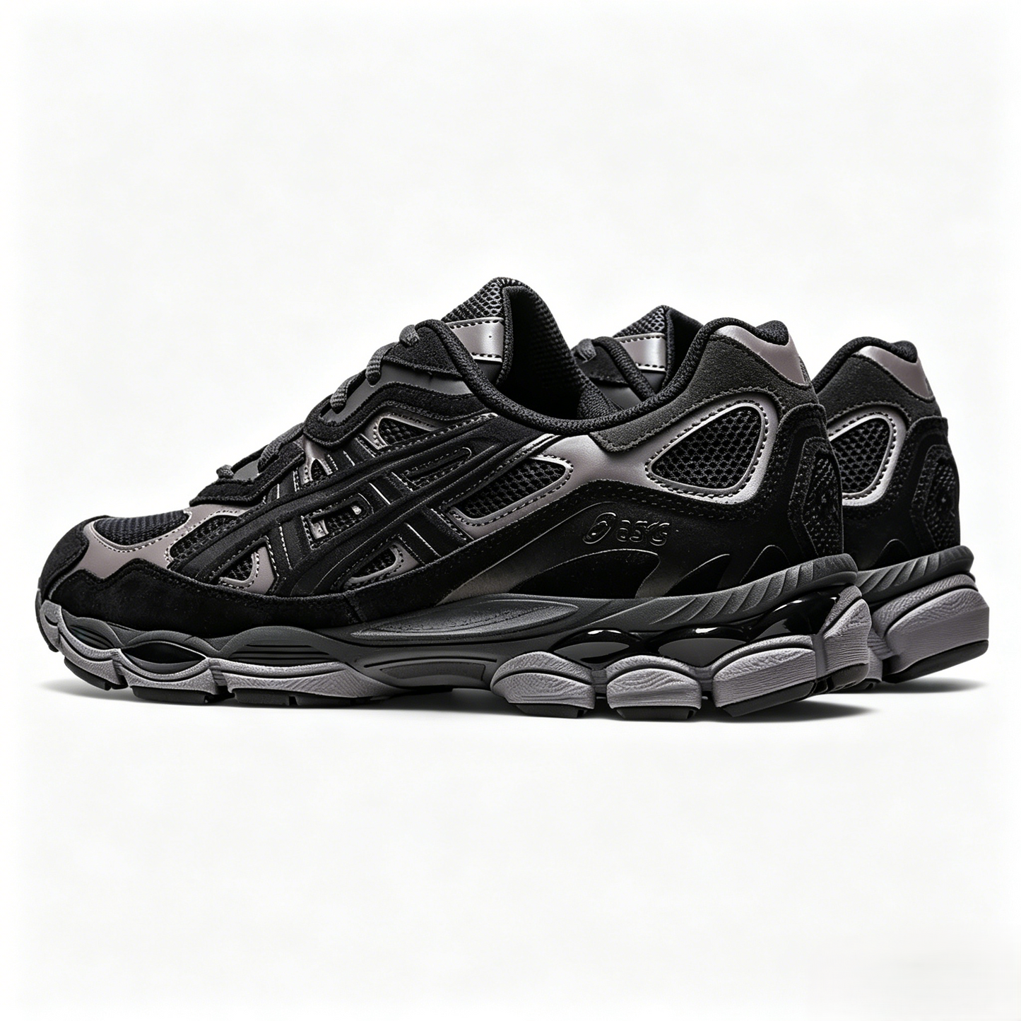 Men's Classic Black and Gray Sneakers
