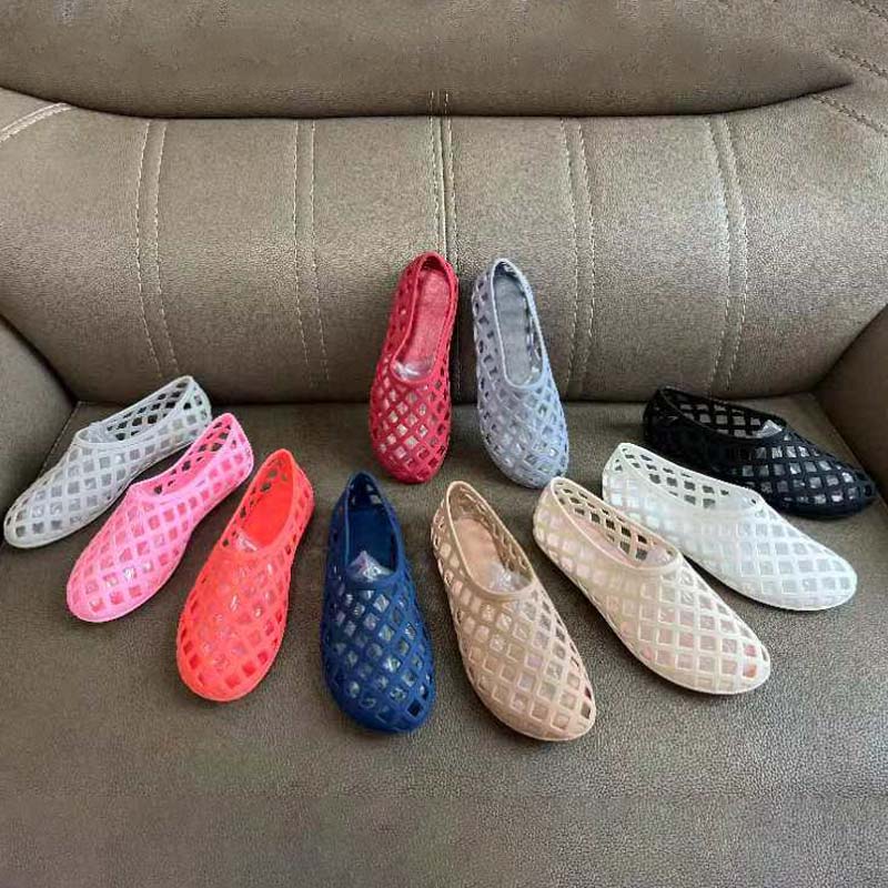 Summer Breathable Hollow-out Baotou Single-layer Shoes Slip-on Sandals