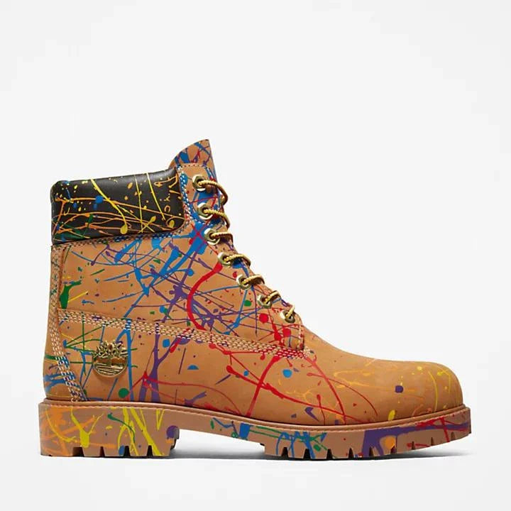 Men's Graffiti Waterproof Platform Boots