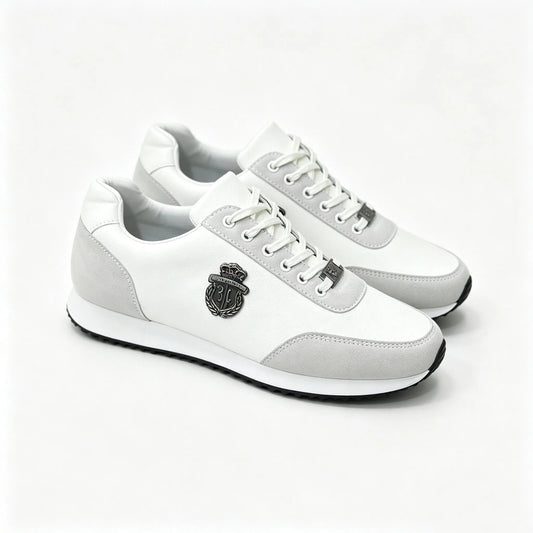 White Premium Versatile Sneakers
