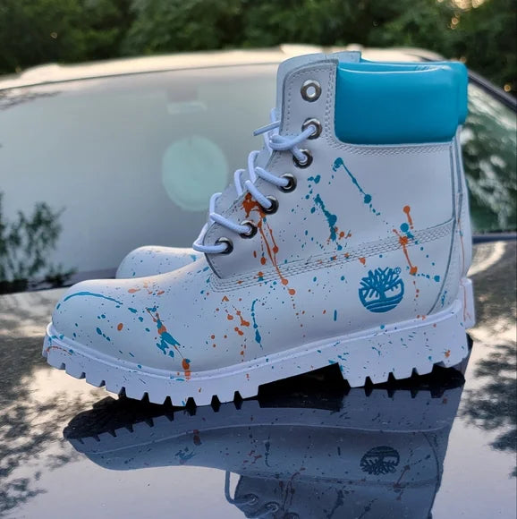 Men's Graffiti Waterproof Platform Boots